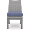 image:imageSignature Design by Ashley Dillon Beach Outdoor Chair Nuvella Cushion AllWeather Gray Resin Wicker on Aluminum Frame 2 Patio Outside Dining Chairs 20 W x 3575 H