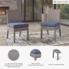 image:imageSignature Design by Ashley Dillon Beach Outdoor Chair Nuvella Cushion AllWeather Gray Resin Wicker on Aluminum Frame 2 Patio Outside Dining Chairs 20 W x 3575 H
