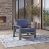 image:imageSignature Design by Ashley Dillon Beach Rocking Outdoor Lounge Chair AllWeather Gray Resin Wicker Nuvella Fabric Cushions Aluminum Frame Patio Porch Deck Seating