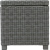 image:imageSignature Design by Ashley Elite Park Outdoor Bench with Foam Cushion Nuvella Weather Resistant Fabric Rust Free Aluminum Frame 54 W x 17 D x 165 H GrayEnd