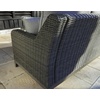 image:imageSignature Design by Ashley Elite Park Outdoor Bench with Foam Cushion Nuvella Weather Resistant Fabric Rust Free Aluminum Frame 54 W x 17 D x 165 H GrayLoveseat
