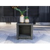 image:imageSignature Design by Ashley Elite Park Outdoor Bench with Foam Cushion Nuvella Weather Resistant Fabric Rust Free Aluminum Frame 54 W x 17 D x 165 H GrayEnd