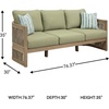 image:imageSignature Design by Ashley Eucalyptus Outdoor Lounge Chairs Set of 2 GreenSofa