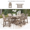 image:imageSignature Design by Ashley Fairen Trail 30 HDPE Durable Outdoor Barstool 2 Count Black amp BrownBeige