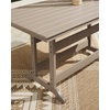 image:imageSignature Design by Ashley Fairen Trail 30 HDPE Durable Outdoor Barstool 2 Count Black amp BrownBeige