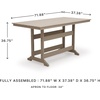 image:imageSignature Design by Ashley Fairen Trail 30 HDPE Durable Outdoor Barstool 2 Count Black amp BrownBeige