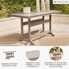 image:imageSignature Design by Ashley Fairen Trail 30 HDPE Durable Outdoor Barstool 2 Count Black amp BrownBeige