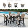 image:imageSignature Design by Ashley Fairen Trail 30 HDPE Durable Outdoor Barstool 2 Count Black amp BrownBlack  Light Brown