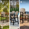 image:imageSignature Design by Ashley Fairen Trail 30 HDPE Durable Outdoor Barstool 2 Count Black amp BrownBlack  Light Brown