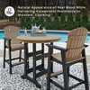 image:imageSignature Design by Ashley Fairen Trail 30 HDPE Durable Outdoor Barstool 2 Count Black amp BrownBlack  Light Brown