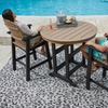 image:imageSignature Design by Ashley Fairen Trail 30 HDPE Durable Outdoor Barstool 2 Count Black amp BrownBlack  Light Brown