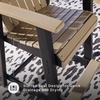 image:imageSignature Design by Ashley Fairen Trail 30 HDPE Durable Outdoor Barstool 2 Count Black amp BrownBlack  Light Brown