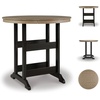 image:imageSignature Design by Ashley Fairen Trail 30 HDPE Durable Outdoor Barstool 2 Count Black amp BrownBrownBlack