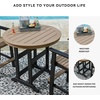 image:imageSignature Design by Ashley Fairen Trail 30 HDPE Durable Outdoor Barstool 2 Count Black amp BrownBrownBlack