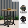 image:imageSignature Design by Ashley Fairen Trail 30 HDPE Durable Outdoor Barstool 2 Count Black amp BrownBrownBlack