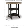 image:imageSignature Design by Ashley Fairen Trail 30 HDPE Durable Outdoor Barstool 2 Count Black amp BrownBrownBlack