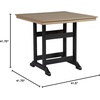 image:imageSignature Design by Ashley Fairen Trail 30 HDPE Durable Outdoor Barstool 2 Count Black amp BrownBrownBlack