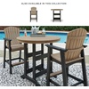image:imageSignature Design by Ashley Fairen Trail 30 HDPE Durable Outdoor Barstool 2 Count Black amp BrownBrownBlack