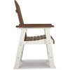 image:imageSignature Design by Ashley Fairen Trail 30 HDPE Durable Outdoor Barstool 2 Count Black amp BrownBrownWhite