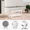 image:imageSignature Design by Ashley Fairen Trail 30 HDPE Durable Outdoor Barstool 2 Count Black amp BrownWhiteGray