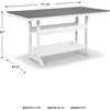 image:imageSignature Design by Ashley Fairen Trail 30 HDPE Durable Outdoor Barstool 2 Count Black amp BrownWhiteGray