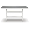 image:imageSignature Design by Ashley Fairen Trail 30 HDPE Durable Outdoor Barstool 2 Count Black amp BrownWhiteGray