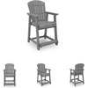image:imageSignature Design by Ashley HDPE Adirondack Counter Bar Stool Set of 2