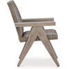 image:imageSignature Design by Ashley Haven Retreat Outdoor Rocking Lounge Chair RustFree Aluminum Frame AllWeather Handwoven Resin Wicker Patio Rocker with QuickDry Cushion BeigeArm Chair Set