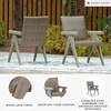 image:imageSignature Design by Ashley Haven Retreat Outdoor Rocking Lounge Chair RustFree Aluminum Frame AllWeather Handwoven Resin Wicker Patio Rocker with QuickDry Cushion BeigeArm Chair Set