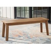 image:imageSignature Design by Ashley Janiyah Casual Outdoor Dining Bench Light BrownDining Bench