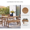 image:imageSignature Design by Ashley Janiyah Casual Outdoor Dining Bench Light BrownDining Bench
