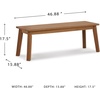 image:imageSignature Design by Ashley Janiyah Casual Outdoor Dining Bench Light BrownDining Bench