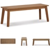 image:imageSignature Design by Ashley Janiyah Casual Outdoor Dining Bench Light BrownDining Bench