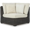 image:imageSignature Design by Ashley Kimora Outdoor Swivel Lounge Chair with Cushion4Piece Outdoor Sectional