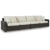 image:imageSignature Design by Ashley Kimora Outdoor Swivel Lounge Chair with Cushion4Piece Outdoor Sectional