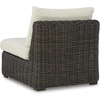 image:imageSignature Design by Ashley Kimora Outdoor Swivel Lounge Chair with Cushion4Piece Outdoor Sectional