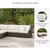 image:imageSignature Design by Ashley Kimora Outdoor Swivel Lounge Chair with Cushion4Piece Outdoor Sectional
