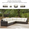 image:imageSignature Design by Ashley Kimora Outdoor Swivel Lounge Chair with Cushion4Piece Outdoor Sectional