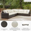 image:imageSignature Design by Ashley Kimora Outdoor Swivel Lounge Chair with Cushion4Piece Outdoor Sectional