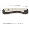 image:imageSignature Design by Ashley Kimora Outdoor Swivel Lounge Chair with Cushion4Piece Outdoor Sectional