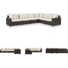 image:imageSignature Design by Ashley Kimora Outdoor Swivel Lounge Chair with Cushion4Piece Outdoor Sectional