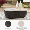 image:imageSignature Design by Ashley Kimora Outdoor Swivel Lounge Chair with CushionKimora Rectangular Cocktail Table