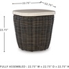 image:imageSignature Design by Ashley Kimora Outdoor Swivel Lounge Chair with CushionKimora Square End Table