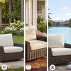 image:imageSignature Design by Ashley Kimora Outdoor Swivel Lounge Chair with CushionKimora Swivel Glider Lounge wCushion
