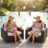 image:imageSignature Design by Ashley Kimora Outdoor Swivel Lounge Chair with CushionKimora Swivel Glider Lounge wCushion