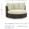 image:imageSignature Design by Ashley Kimora Outdoor Swivel Lounge Chair with CushionKimora Swivel Lounge Chair wCushion