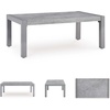 image:imageSignature Design by Ashley Moonlight View Contemporary Nuvella Weather Resistant Fabric Outdoor Chaise Lounge with Zippered Removable Cushions and Throw Pillows Light Gray amp BeigeOutdoor Coffee Table