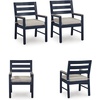 image:imageSignature Design by Ashley Outdoor Dining Arm Chairs Set of 2 Navy