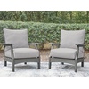 image:imageSignature Design by Ashley Outdoor Lounge Chair Set of 2 Gray