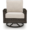 image:imageSignature Design by Ashley Outdoor Swivel Chairs Set of 2 Resin Wicker
